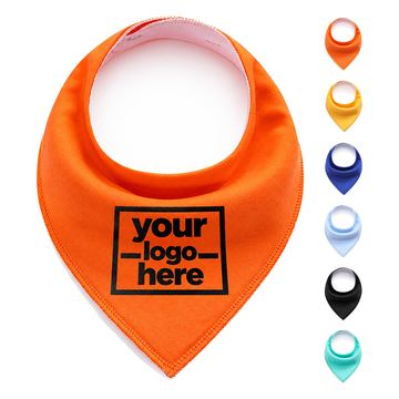 Triangular Baby Bib With Rear Snaps