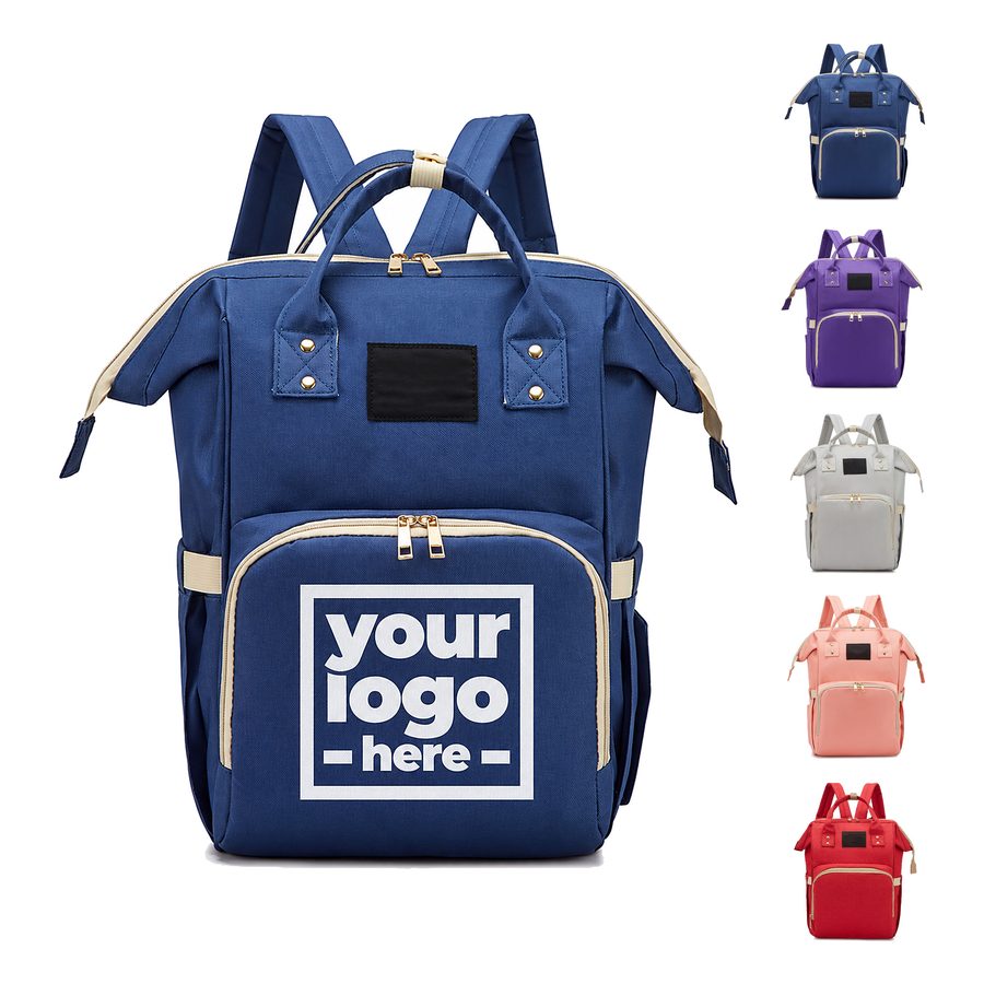 Wide-Opening Diaper Backpack