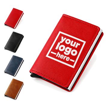 Lever-Ejection Card Wallet With Folding Cover