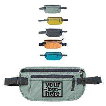 Flat Money Belt With Adjustable Waist Strap