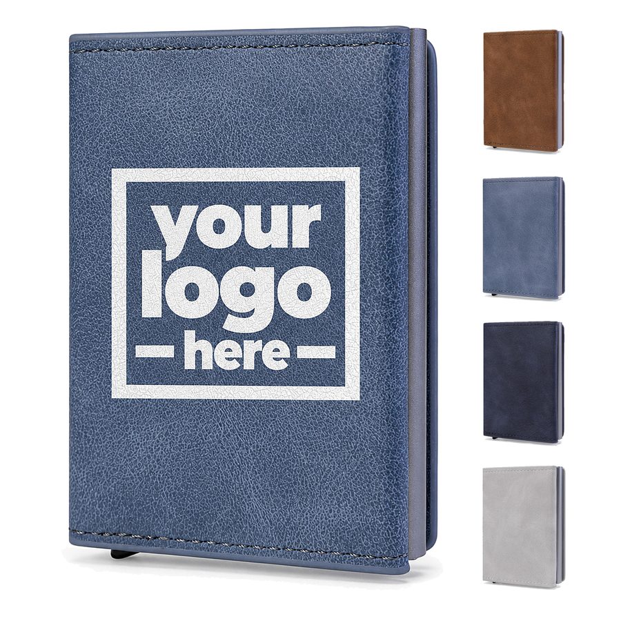 Leather Wallet With Fold-Over Cover