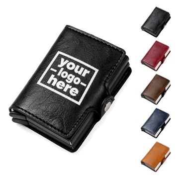 Foldover Card Wallet With Aluminum Compartment