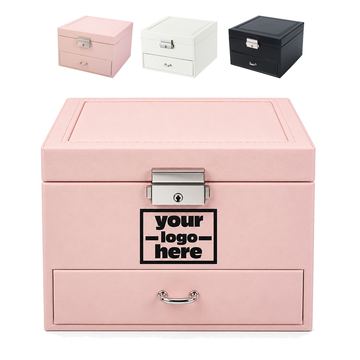 Jewelry Box With Mirror And Lower Drawer