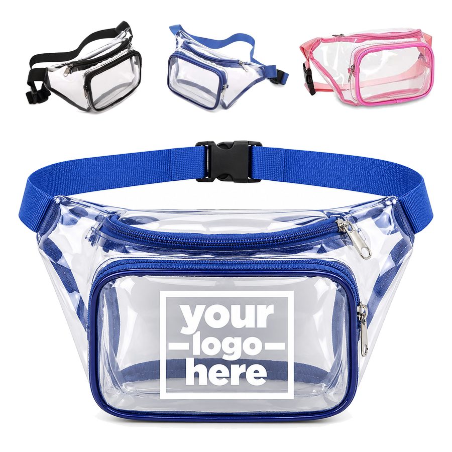 Transparent Two-Pocket Waist Bag