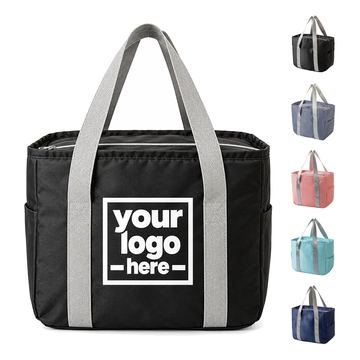 Lunch Tote With Exterior Slip Pocket
