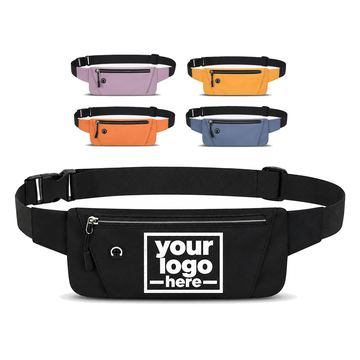 Oxford Cloth Waist Pack With Cable Port