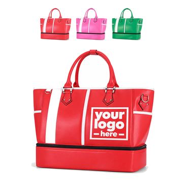 Sports Tote With A Separate Bottom Compartment