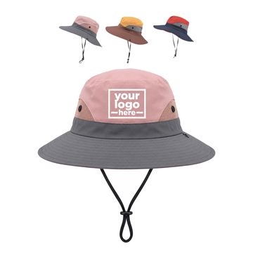 Ventilated Sun Hat With Side Brim Snaps