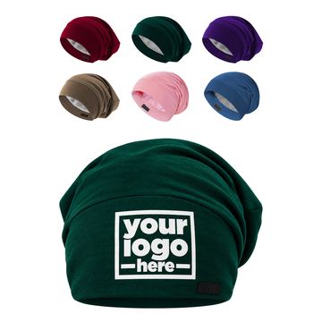 Satin-Lined Sleep Cap With A Slouchy Crown