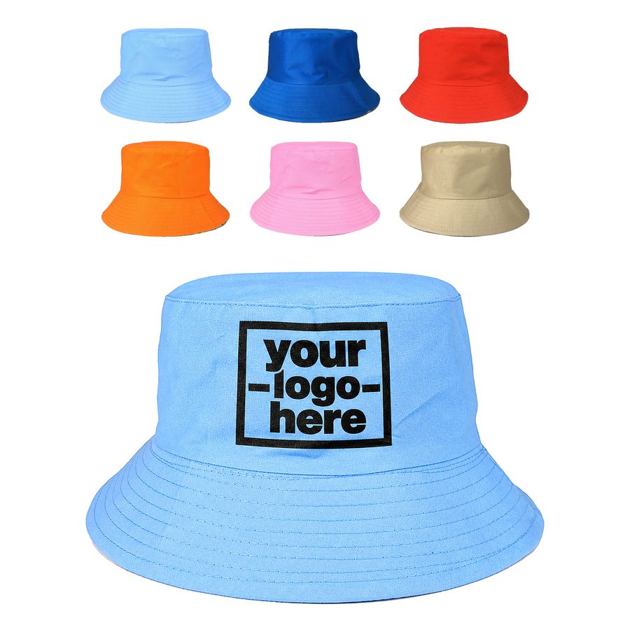 Bucket Hat With Multiple Rows Of Brim Stitching