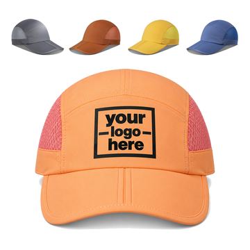 Paneled Running Cap With Mesh Sides