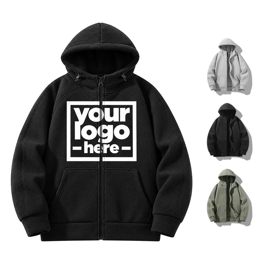 Full-Zip Fleece Hoodie