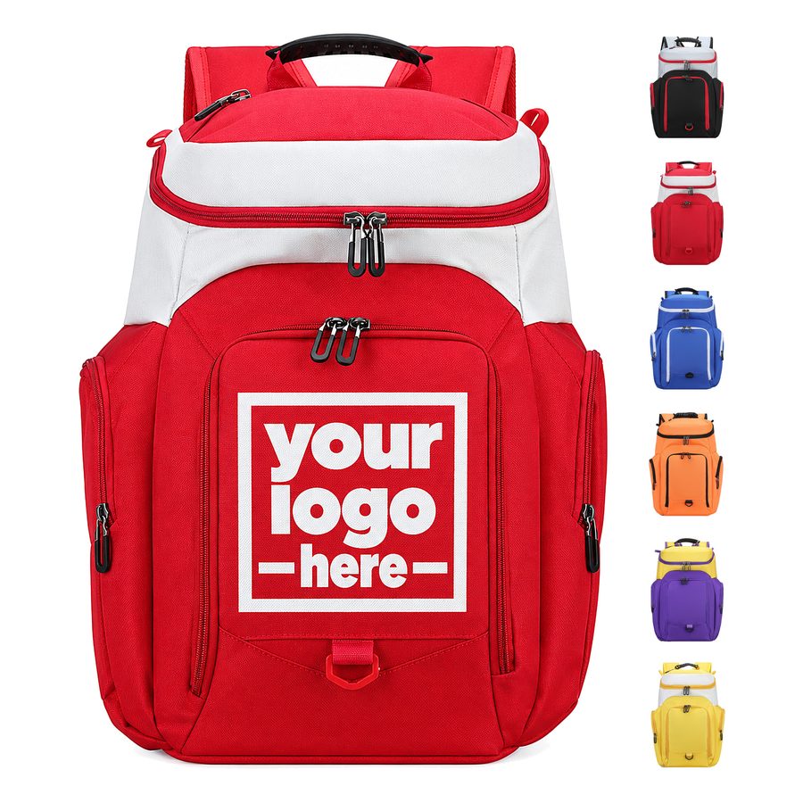 Polyester Sports Backpack With A Front Attachment Loop