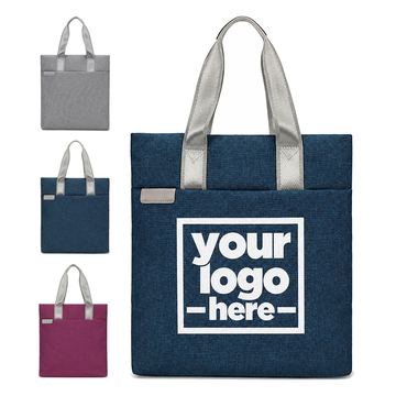 Nylon Document Tote With Reinforced Stitching