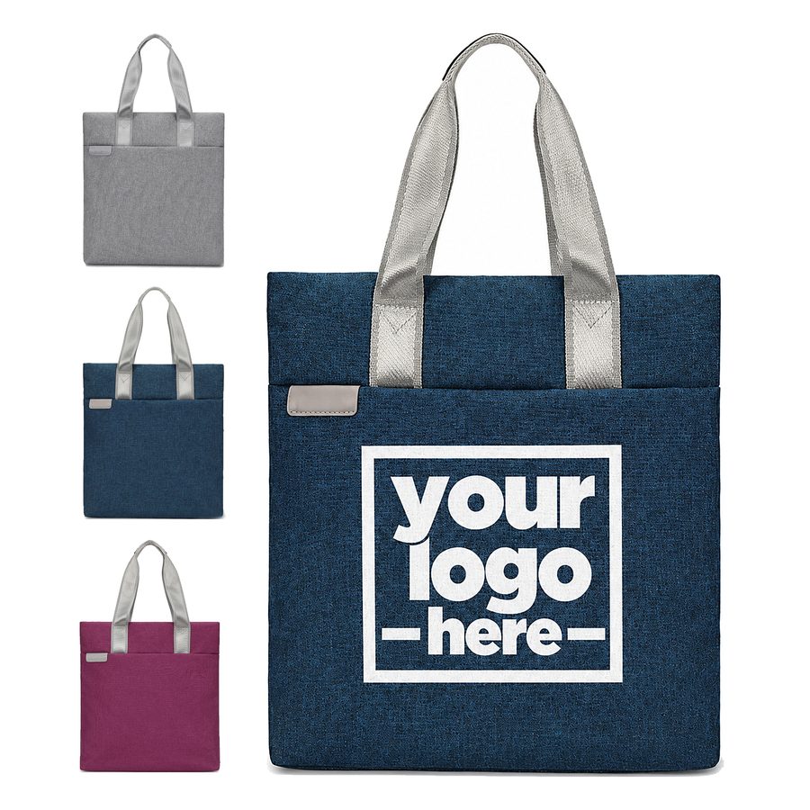 Nylon Document Tote With Reinforced Stitching