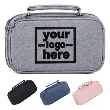 Two-Section Pencil Case With Carry Handle