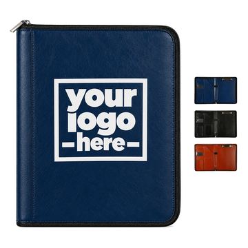 Zip-Around Portfolio With Document And Card Pockets