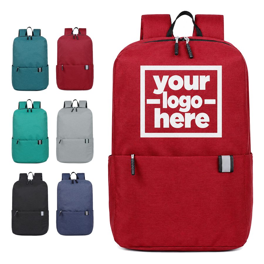 Polyester Backpack With Side Pockets