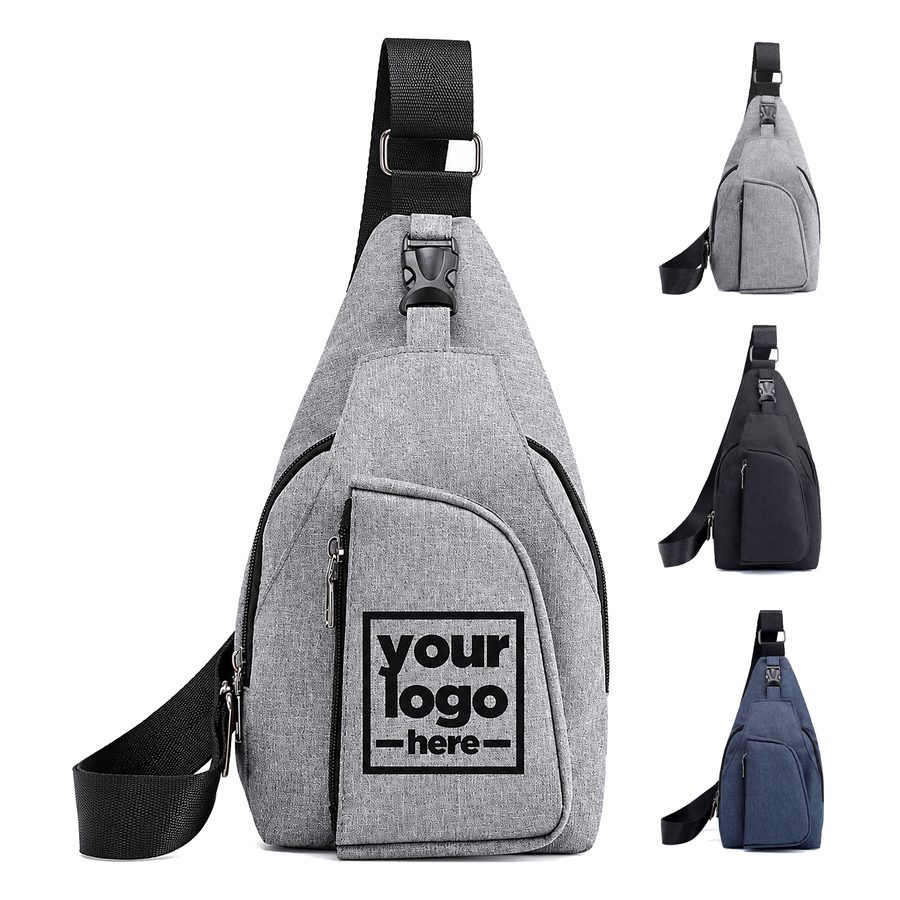 Polyester Sling Bag With Adjustable Shoulder Strap