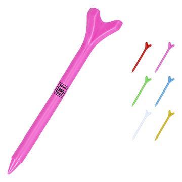 Golf Tee With Forked Support