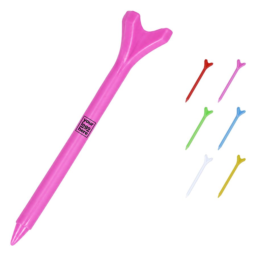 Golf Tee With Forked Support