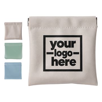 Squeeze-Open Coin Pouch With Rounded Corners
