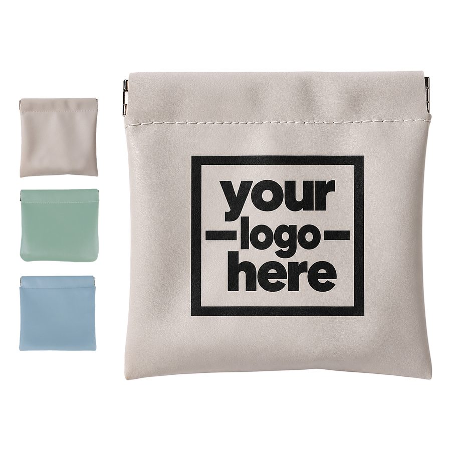 Squeeze-Open Coin Pouch With Rounded Corners