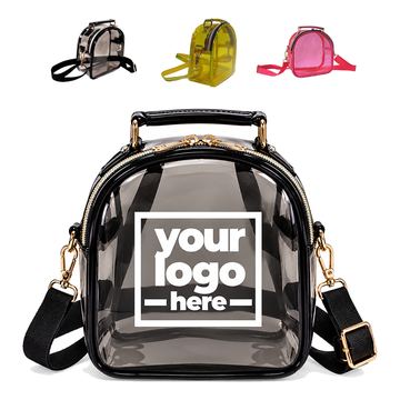 Curved-Top Clear Handbag