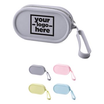 Rounded Silicone Wristlet Pouch
