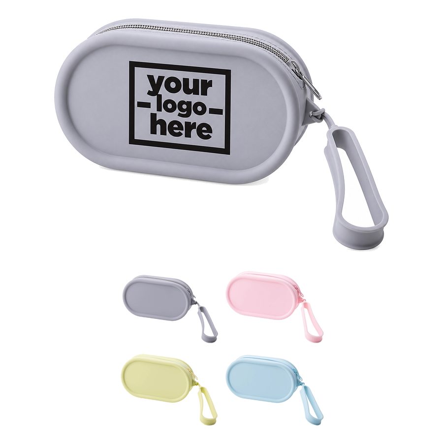 Rounded Silicone Wristlet Pouch