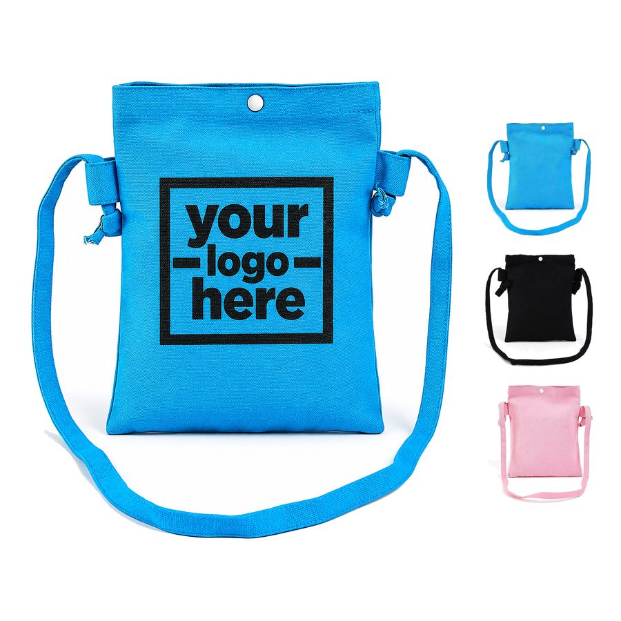 Flat Crossbody Bag With An Adjustable Shoulder Strap
