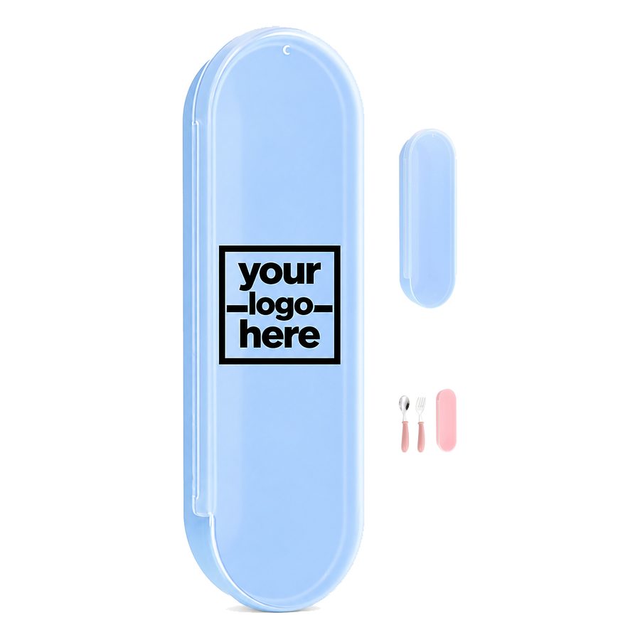Child-Size Spoon And Fork Set With Carrying Case