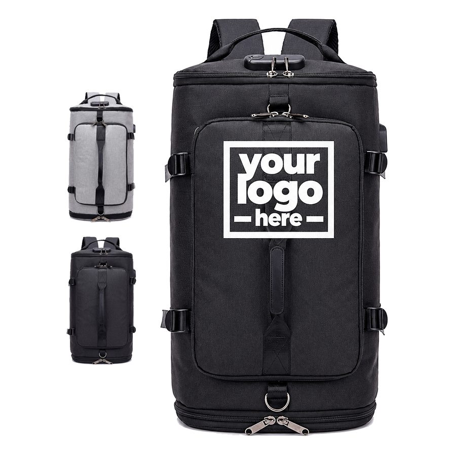 Travel Backpack With Compression Straps And Organizer Pockets