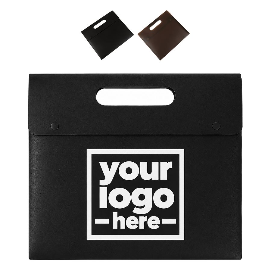 Frosted Polypropylene Document Bag With Die-Cut Handle
