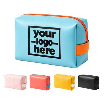 Box-Shaped Toiletry Bag With Side Carry Loop