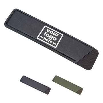 Diagonal-Opening Pen Sleeve With Stitched Edges