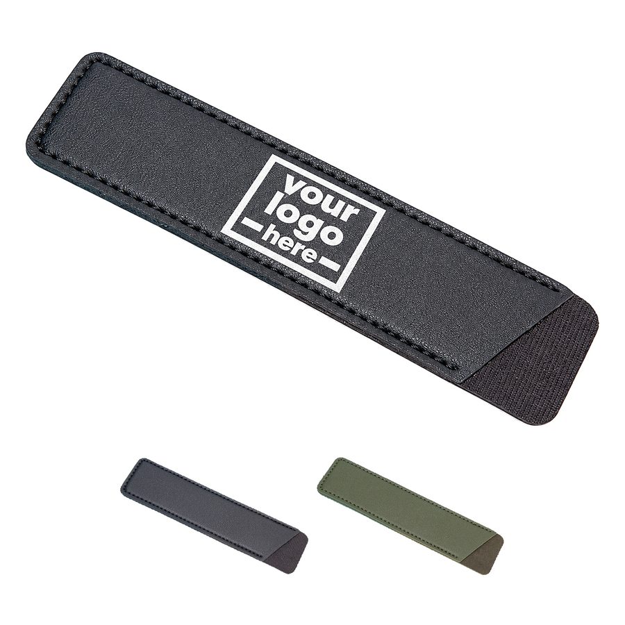 Diagonal-Opening Pen Sleeve With Stitched Edges