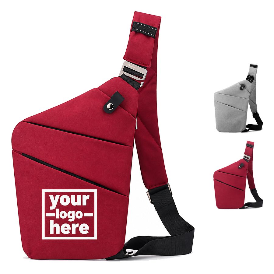 Slim Sling Bag With Five Pockets