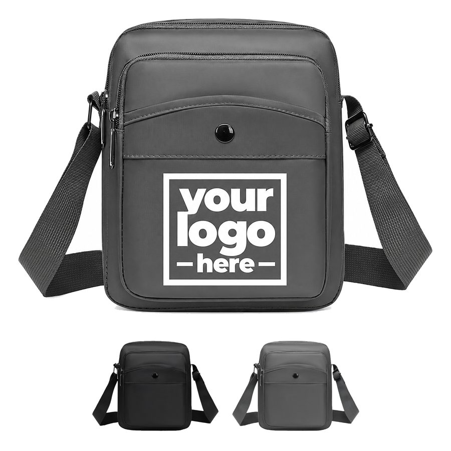 Rectangular Crossbody Bag With Front Pockets
