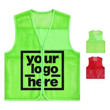 Polyester Mesh Vest With Two Patch Pockets