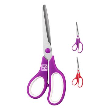 Straight-Blade Scissors With Two-Tone Handles