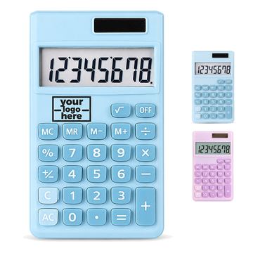 Pocket Calculator With Solar Panel And Memory Keys