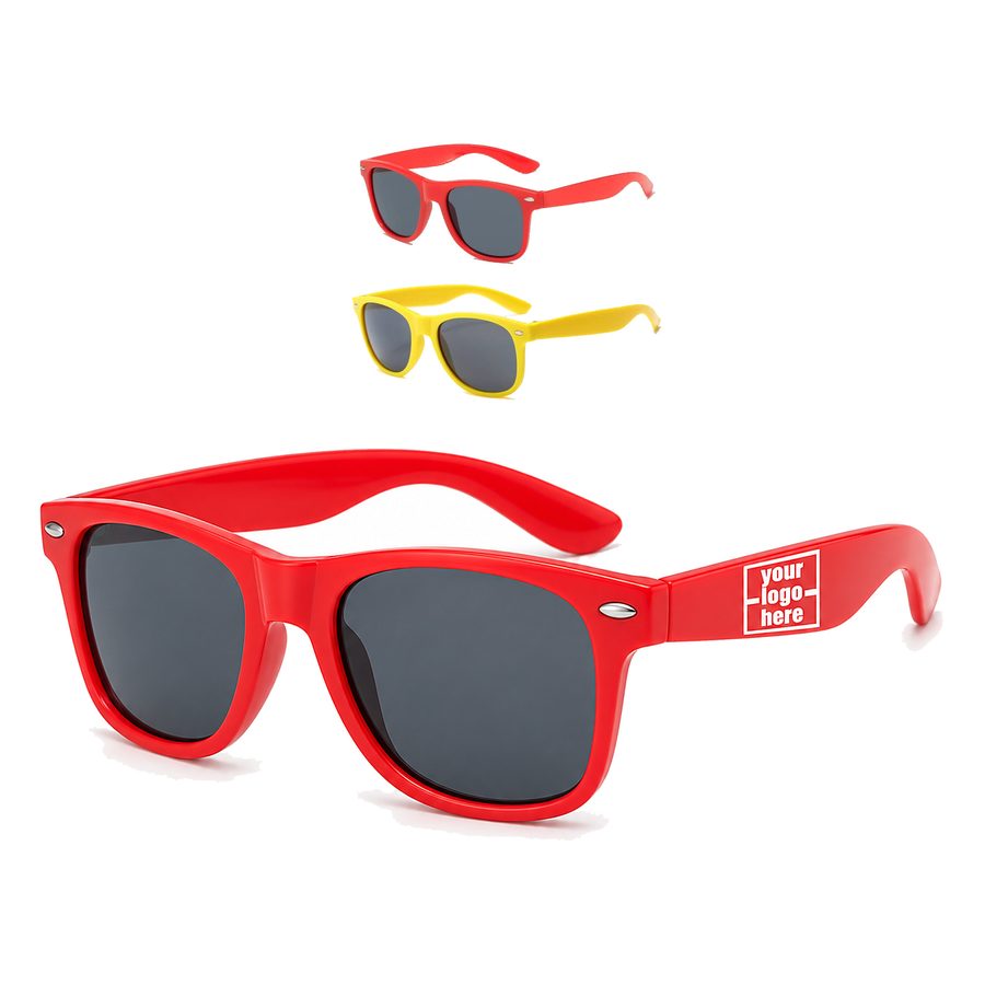 Plastic Sunglasses With Hinged Temples