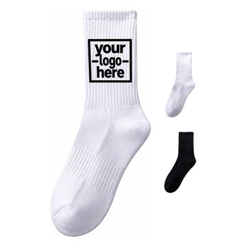 Crew Sock With Ribbed Shaft