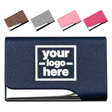Textured Flip-Lid Business Card Case
