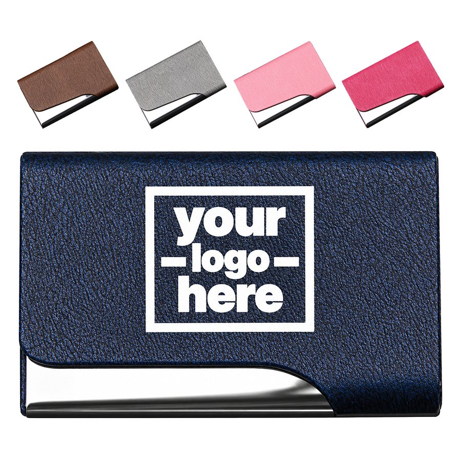 Textured Flip-Lid Business Card Case