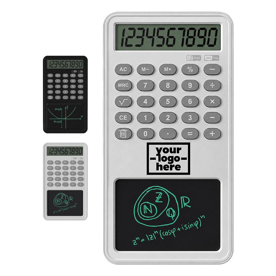 Desktop Calculator With Writing Panel And Stylus
