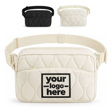 Wave-Quilted Belt Bag
