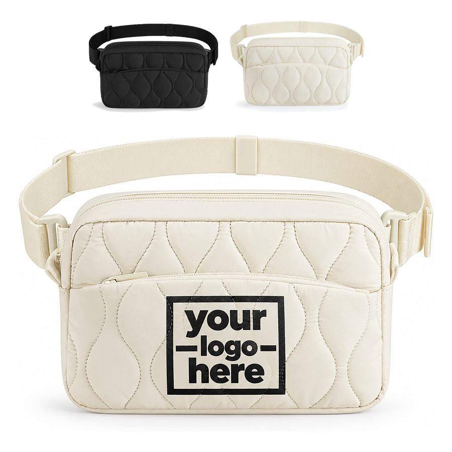 Wave-Quilted Belt Bag