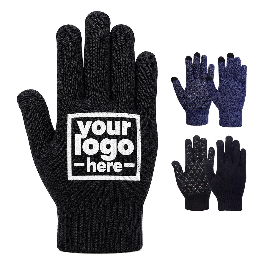Stretch-Knit Glove With Touchscreen Fingertips